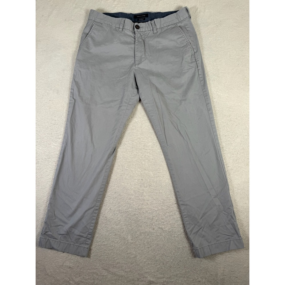 Tommy Hilfiger Chinos Mens 34x30 Grey Excellent Tailored Fit Cotton Stretch